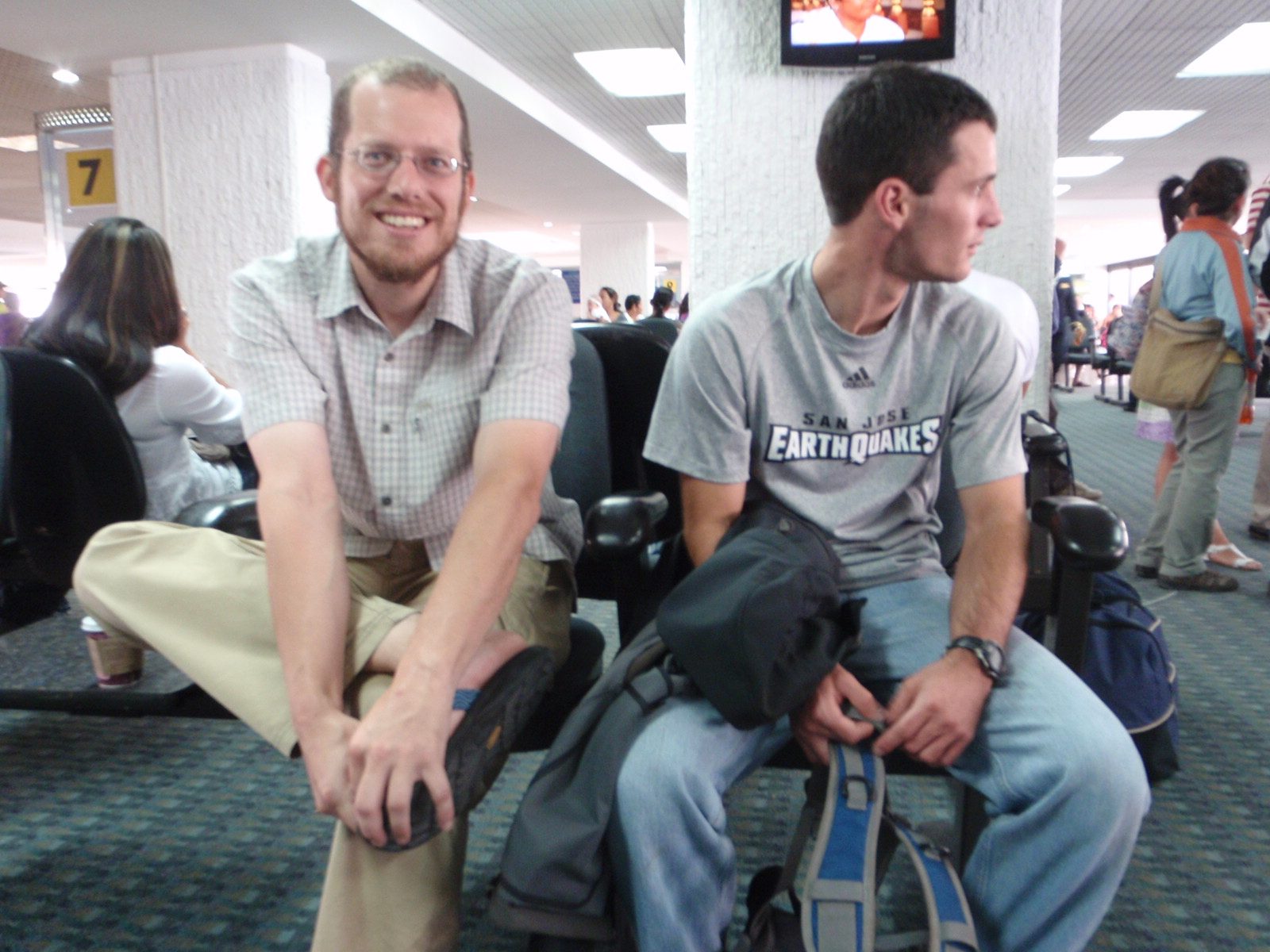Joel and Vinnie, ready to fly to the southern hemisphere.