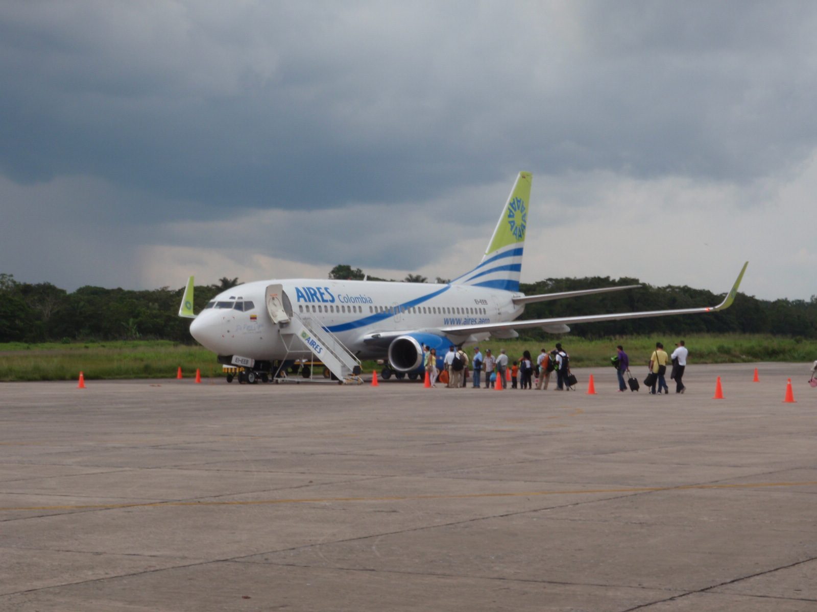 The other plane at the airport in Leticia.