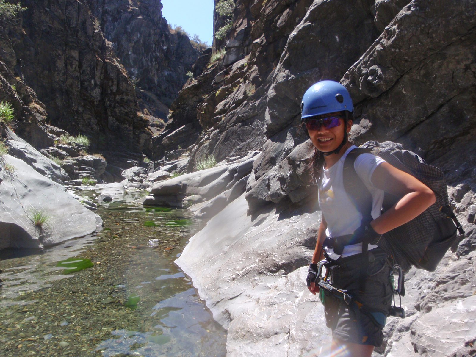 Christina in upper Conda Coolero.