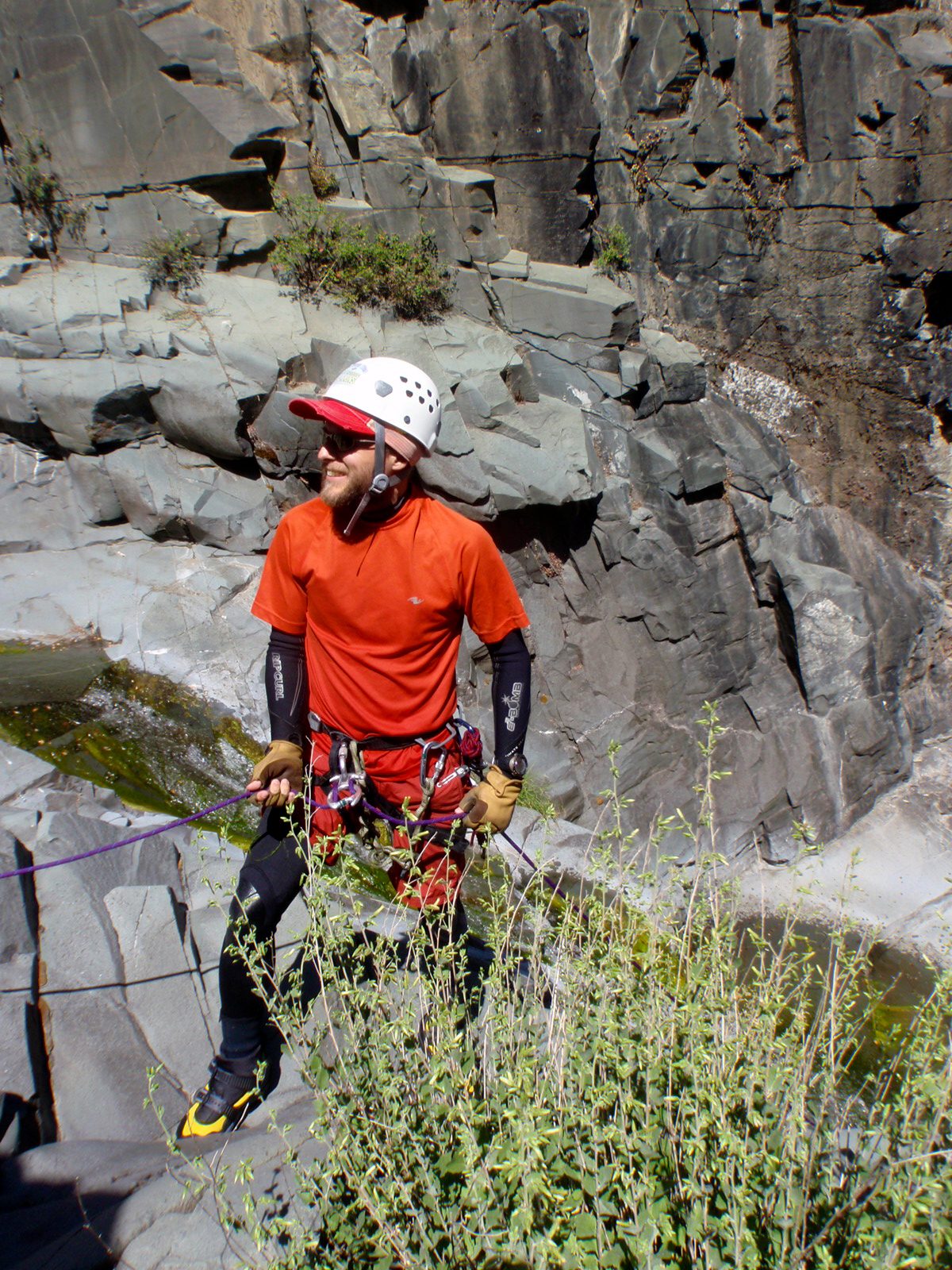 On rappel!  John, on the third and final rap.  This would be an especially fun one because it...
