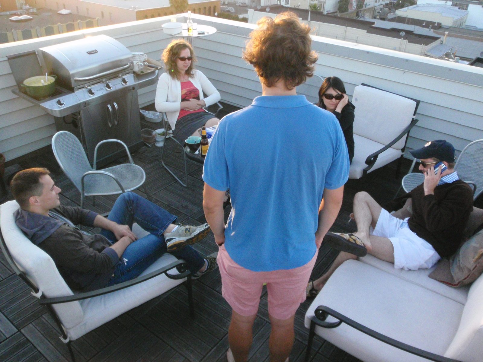 Ashley, Michael, Monica and John (forget the guy at the left's name - Sean?).