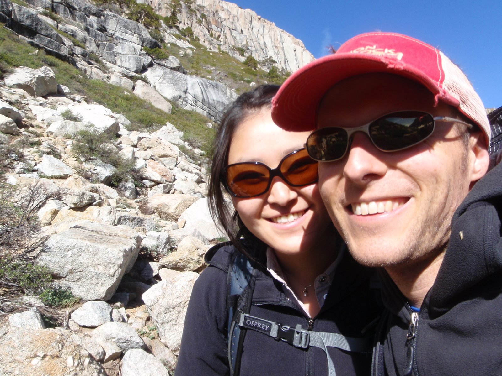 Monica and John on the hike out. We left a little bit earlier than the rest of the folks so we...