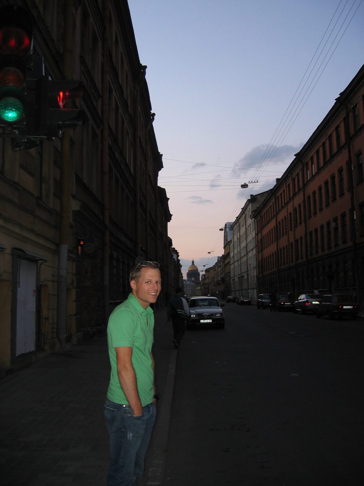 It only gets dark for a few hours at night.  I think this was taken around midnight, on our way...