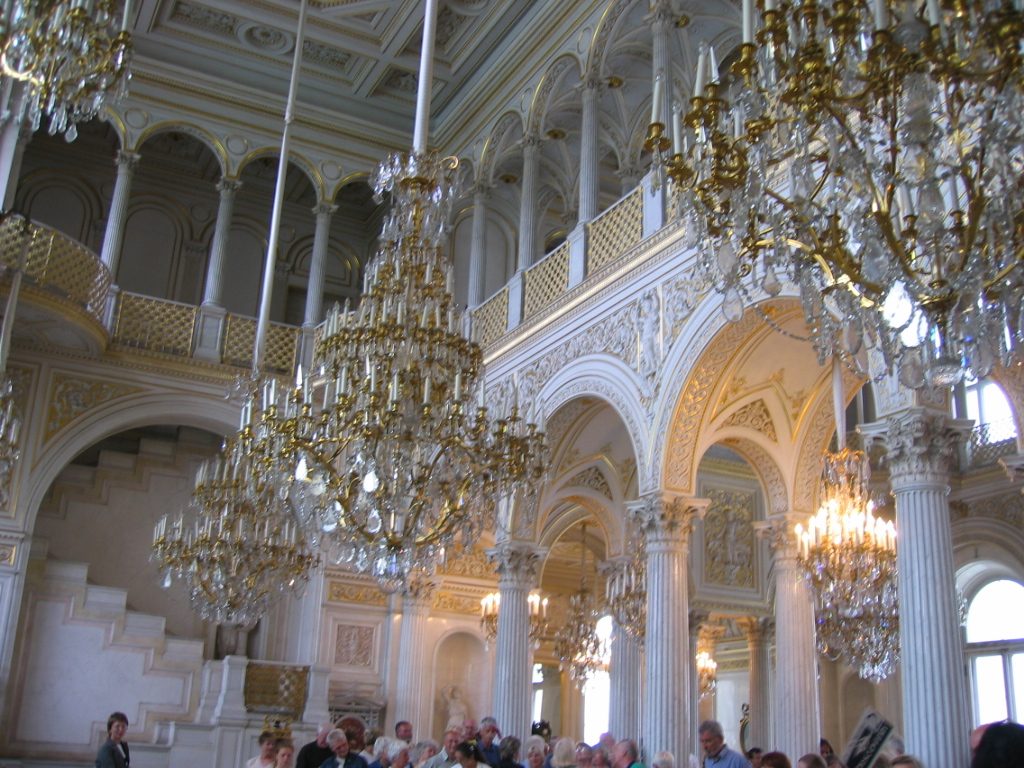 One of the ridiculously ornate palace halls inside the Winter Palace (where the Hermitage is). ...