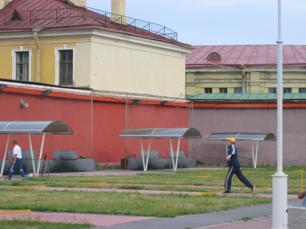I came across some older men playing the Russian version of shuffleboard bocce ball.  Instead of...