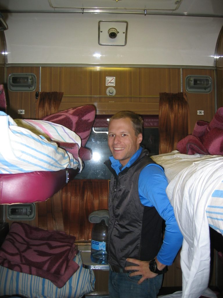John, at the north pole. One interesting anecdote from our train journey was that we were seated...