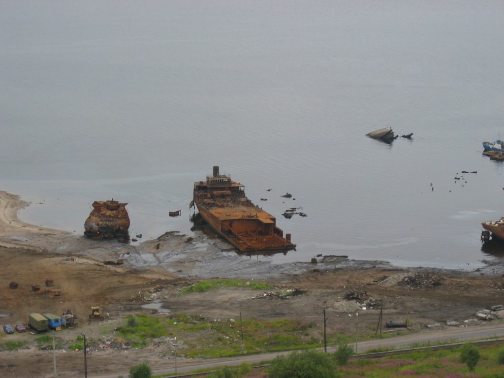 Ship graveyard again! (Yes, this was marked on the tourist map our hotel gave us.)
