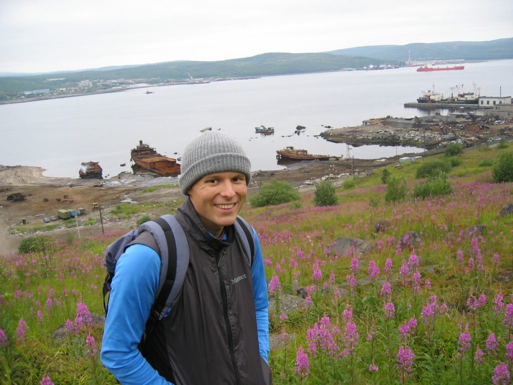 Pretty wildflowers and boats that don't work anymore.