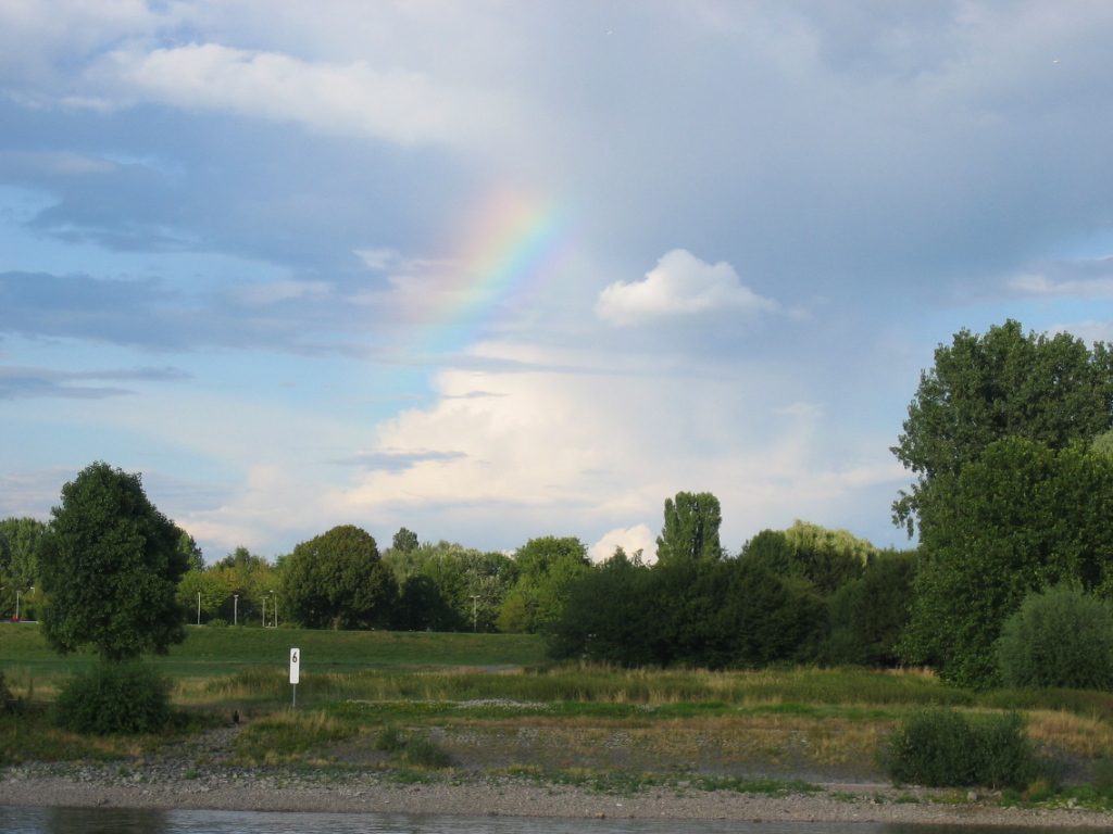 Rainbow on the east side of the Rhine.