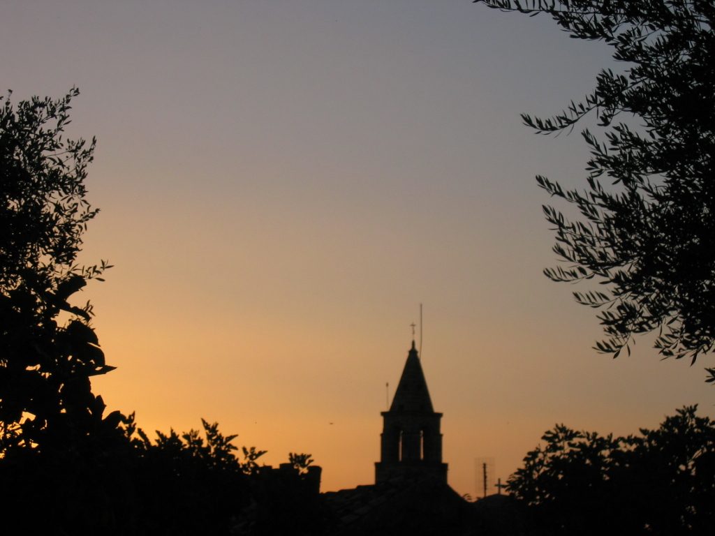 Sunset in Clea's village.