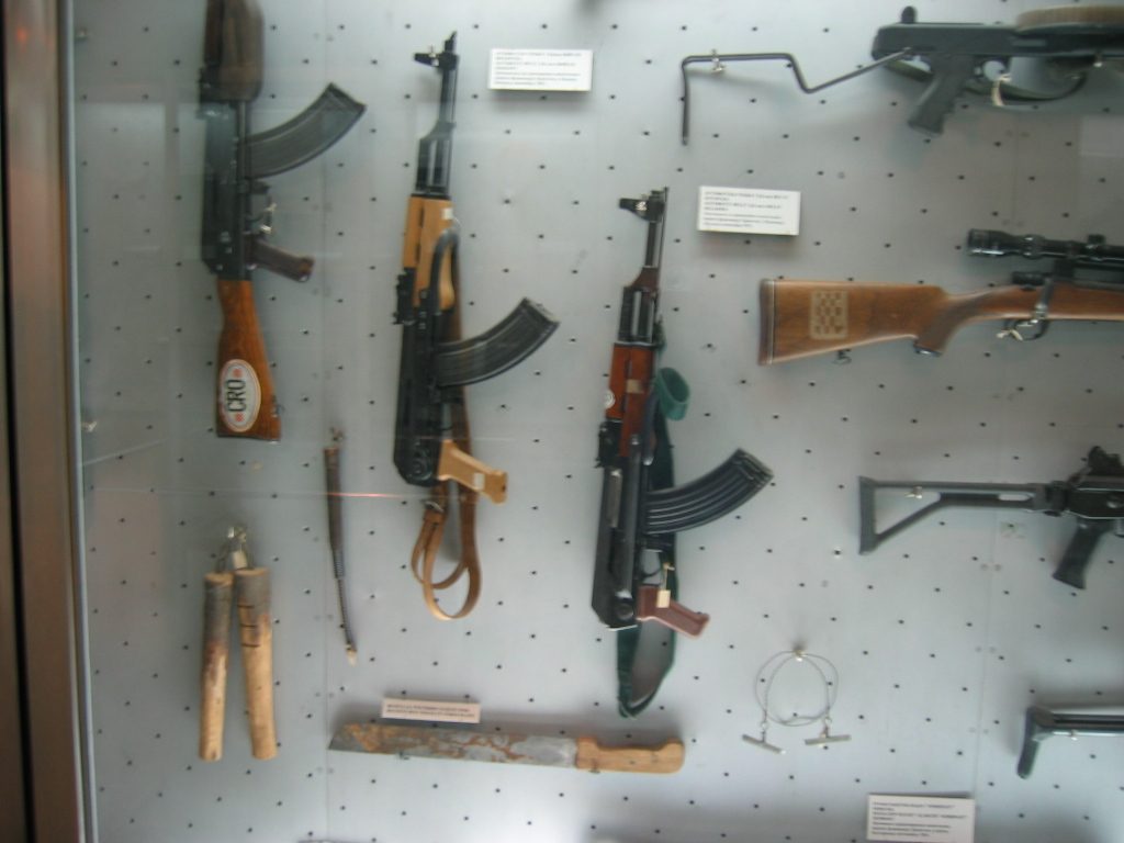 Croatian "illegal" seized weapons.
