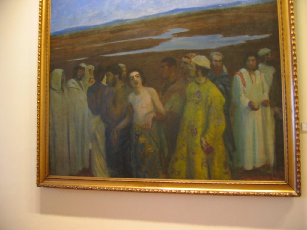 Joeseph being sold by his brothers in the national gallery.  Sorry for the poor photo; I wasn't...