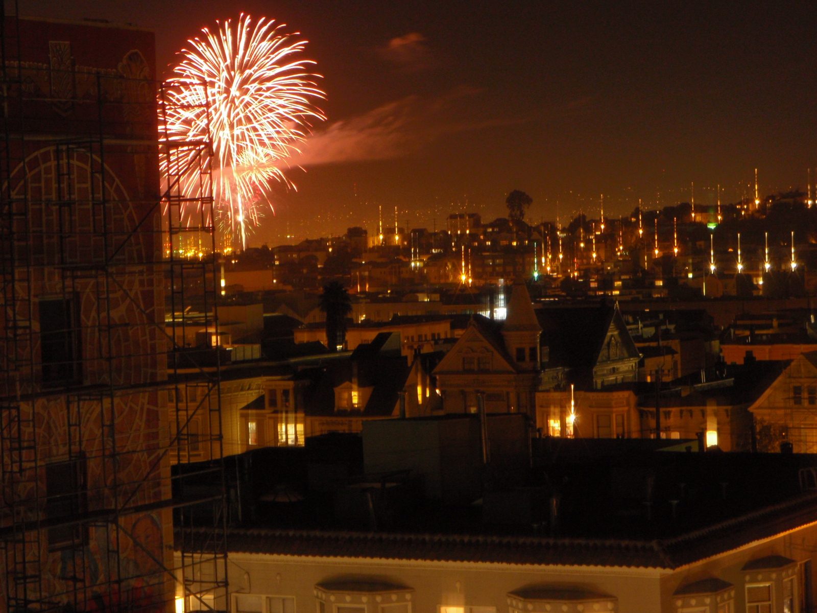 Lots of big fireworks.