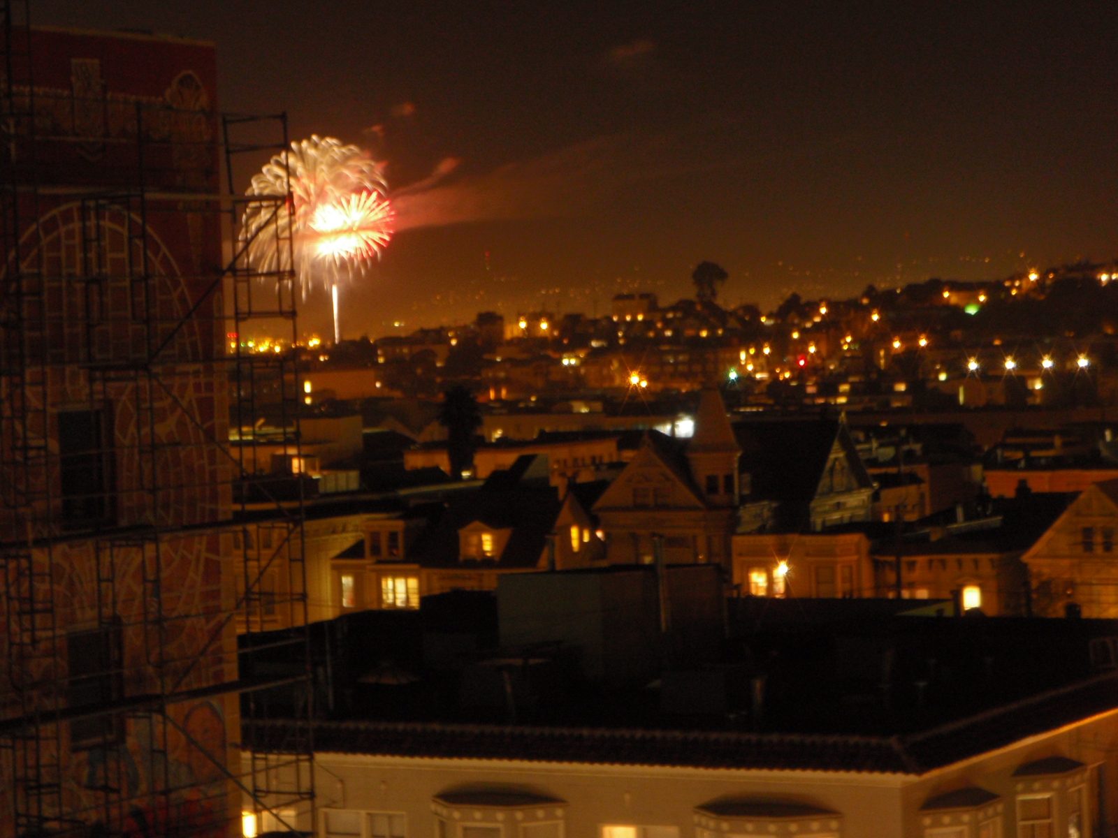 Mushroom cloud fireworks