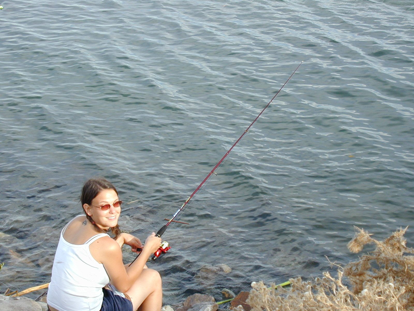 Stephanie, still having caught nothing.