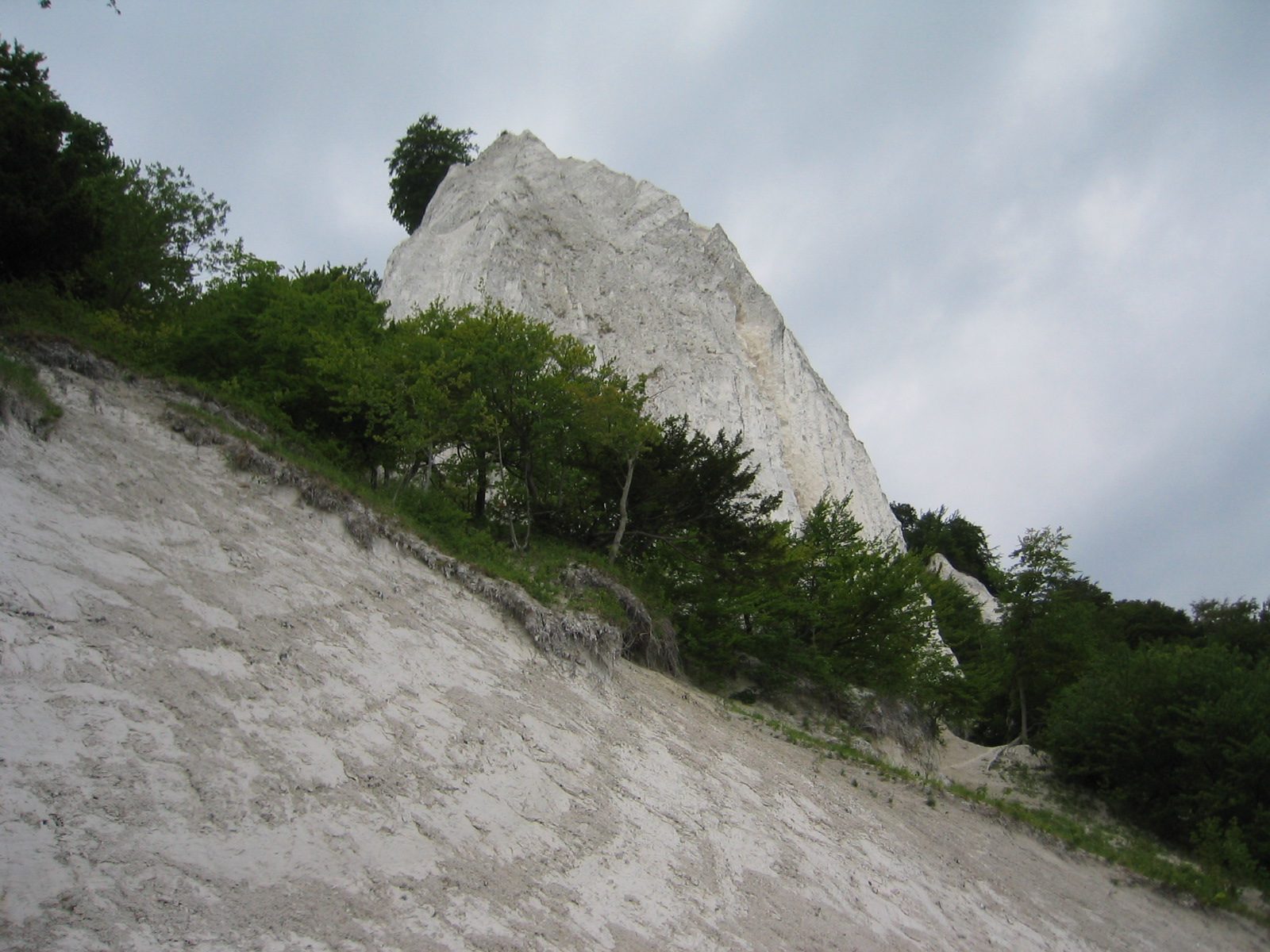 Big chalk cliff.