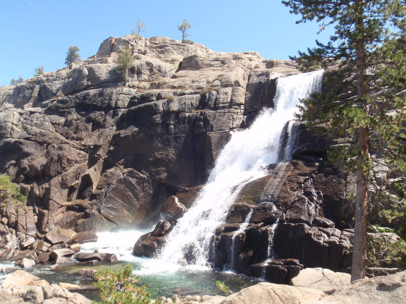 One of the first waterfalls on our trip.