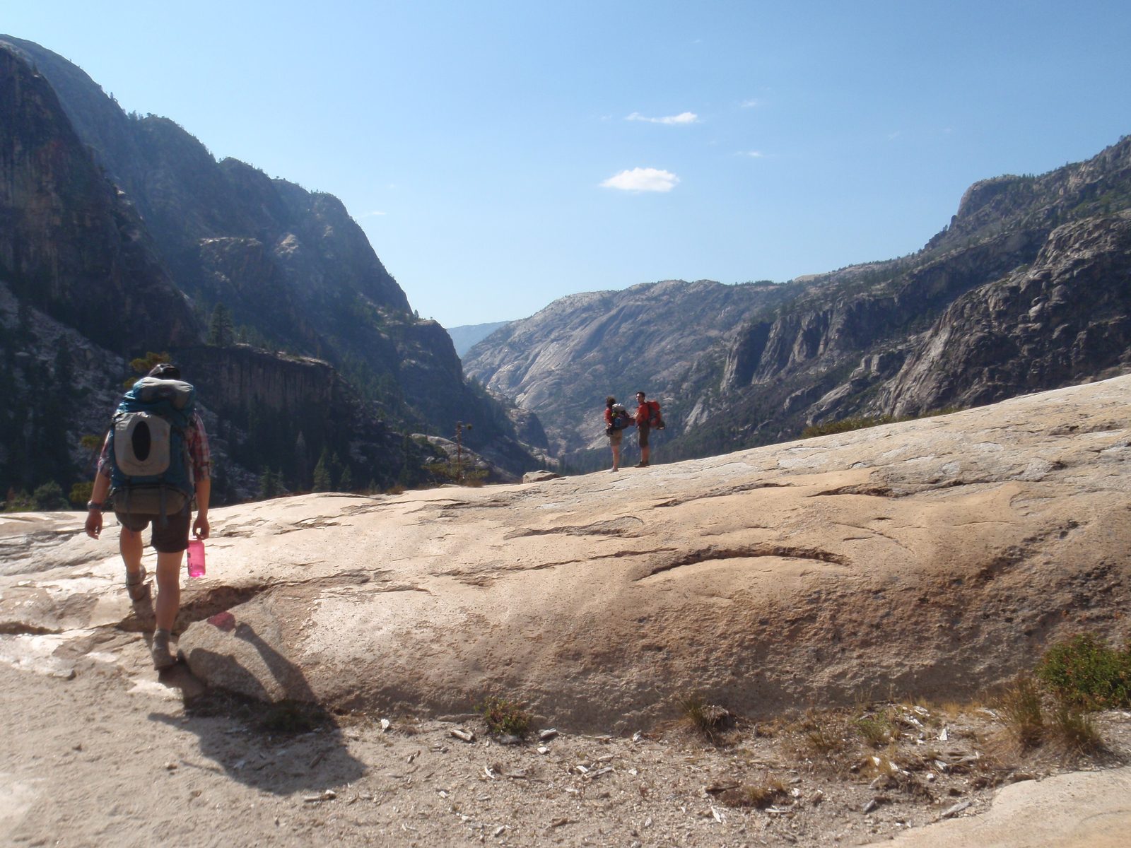 Monica and the Gran Canyon of the Tuolumne ahead.