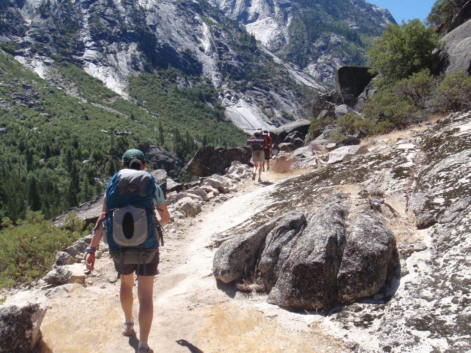 Headed into the hot afternoon. Hiking around 5,000 feet at 1pm.