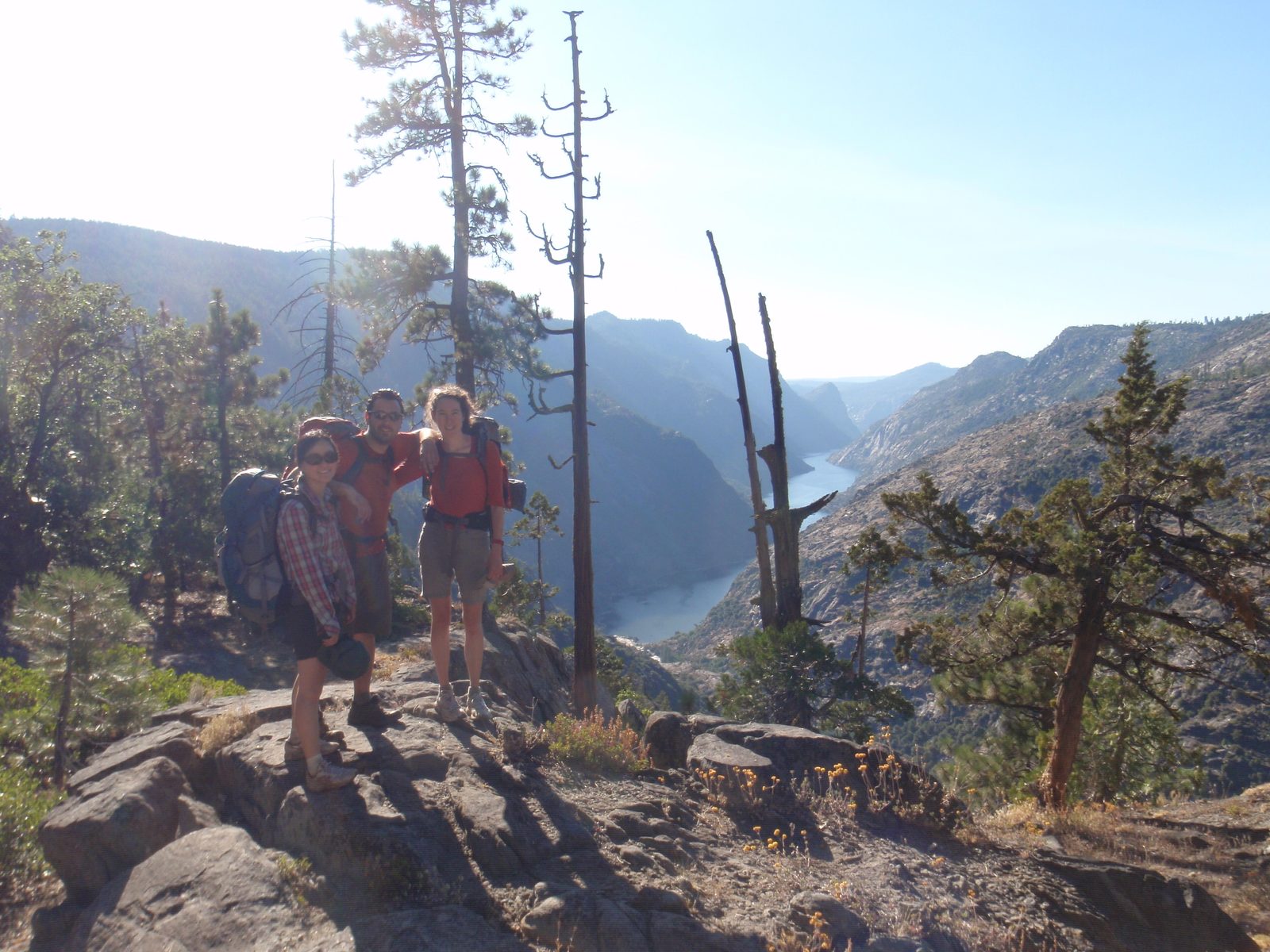 Monica, Jasper and Mel. There was actually someone camped maybe 50 yards off camera to the left,...