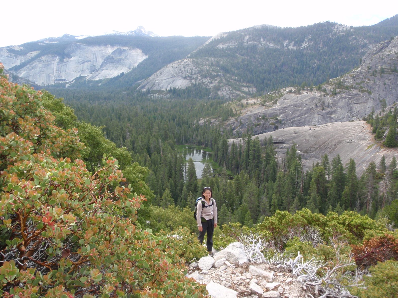 Before long, our hard work was rewarded with a view south and to the east of Little Yosemite...