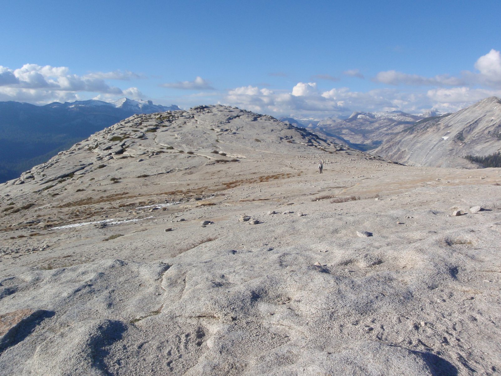 And sure enough like clockwork, we came over a rise in the stone and there was flat summit of...