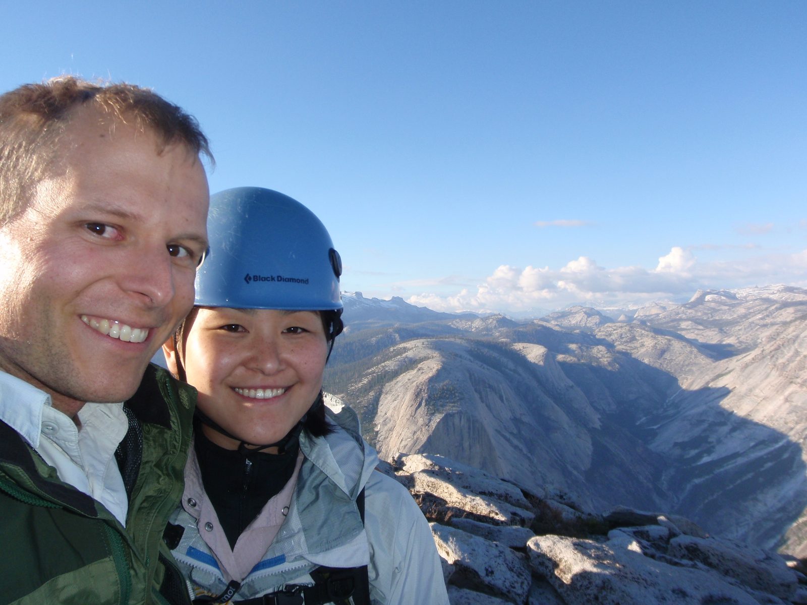 John and Monica, with Tenaya Canyon in the background.