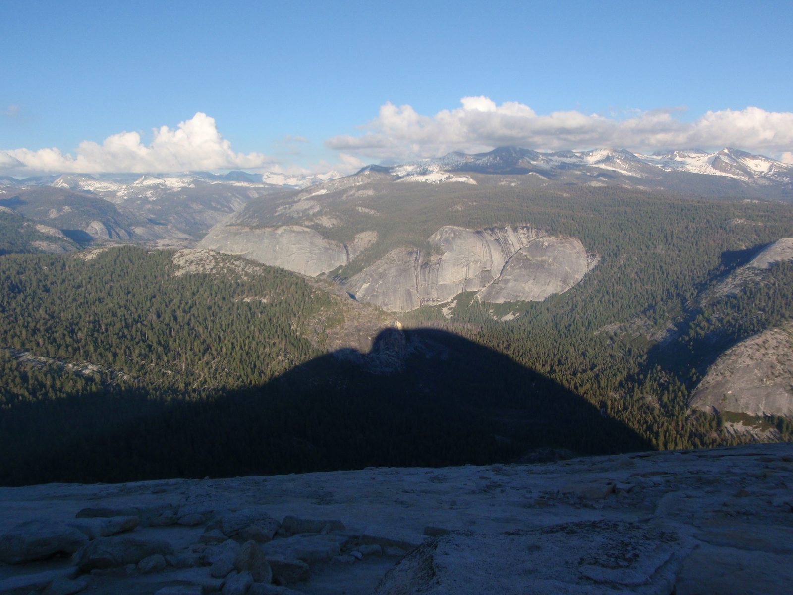 This sort or reminded me of taking pictures of Lone Peak before sunset where the peak would case...
