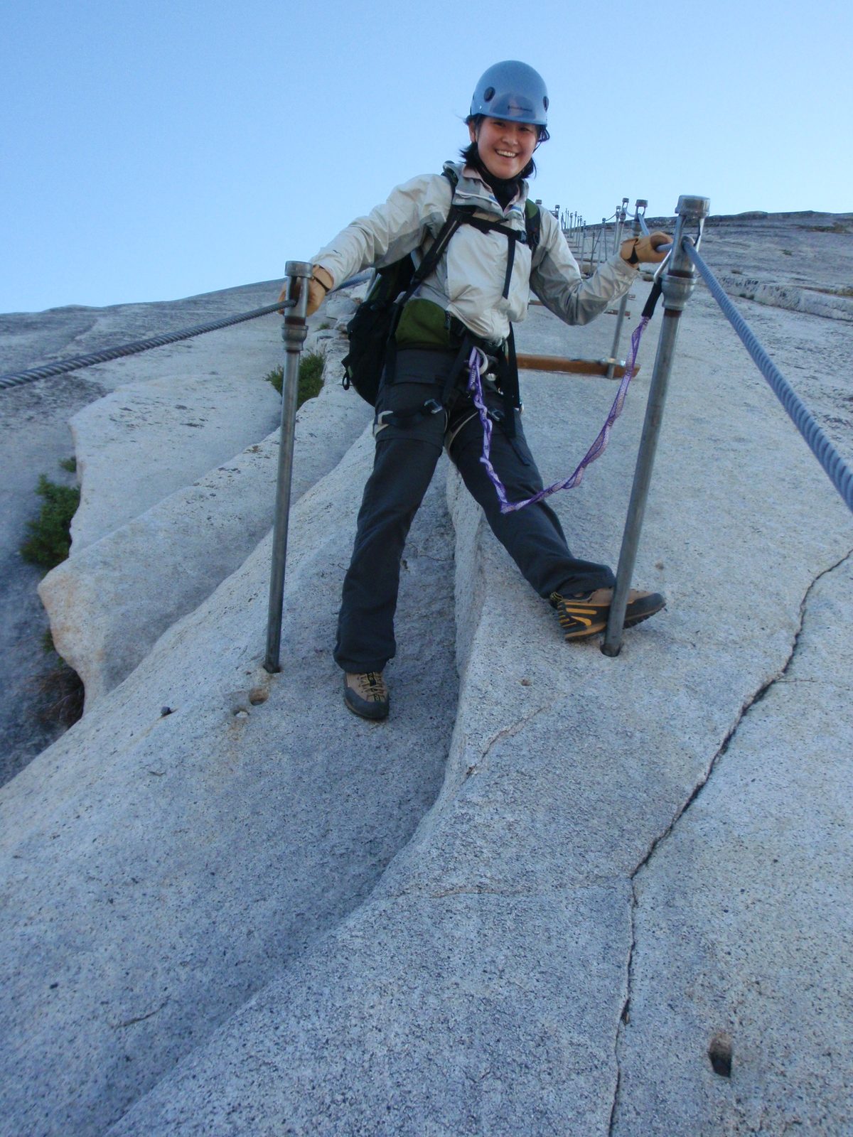 Almost at the bottom of the cables.