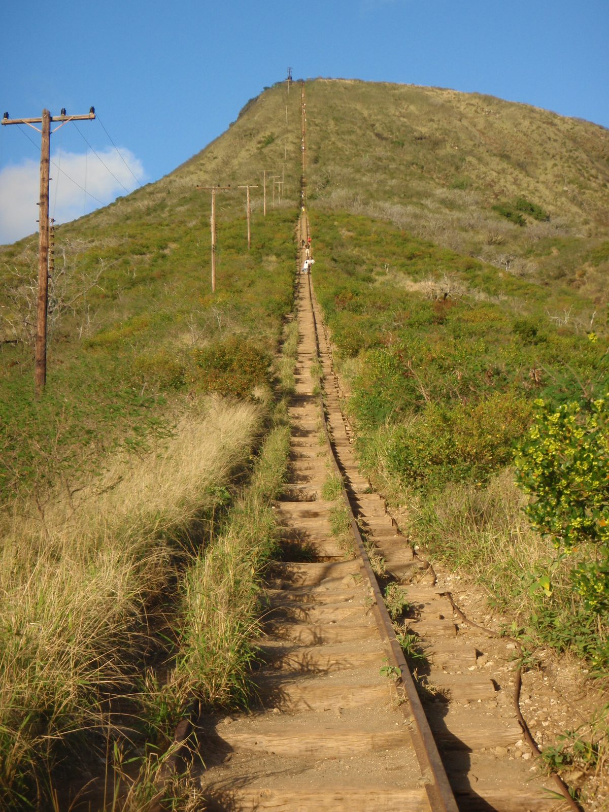 Lydia says she has run up this twice, and if you're really fast it only takes fifteen minutes. ...