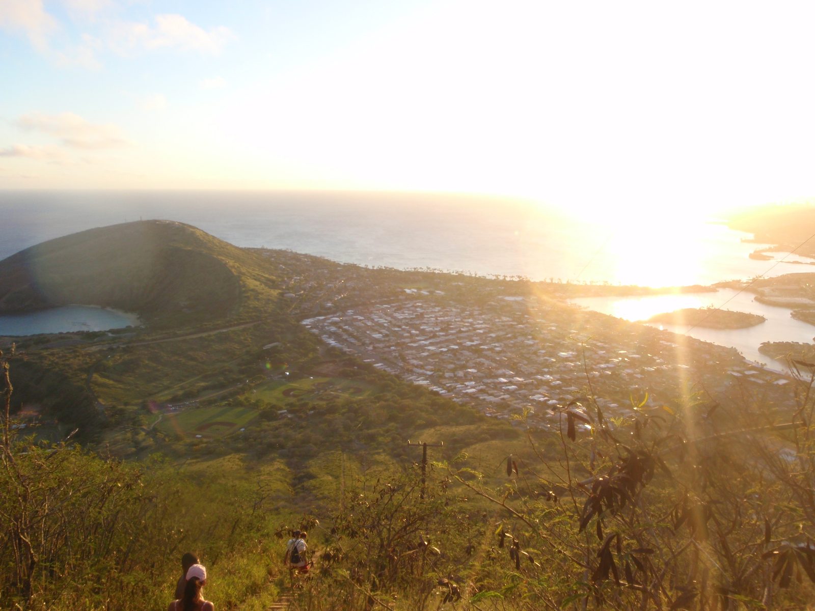 Getting near the top of the crater.