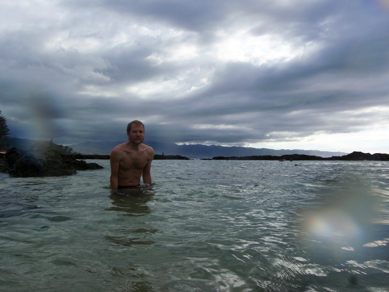 The water was a little too cold to be enjoyable for long, but it felt good.
