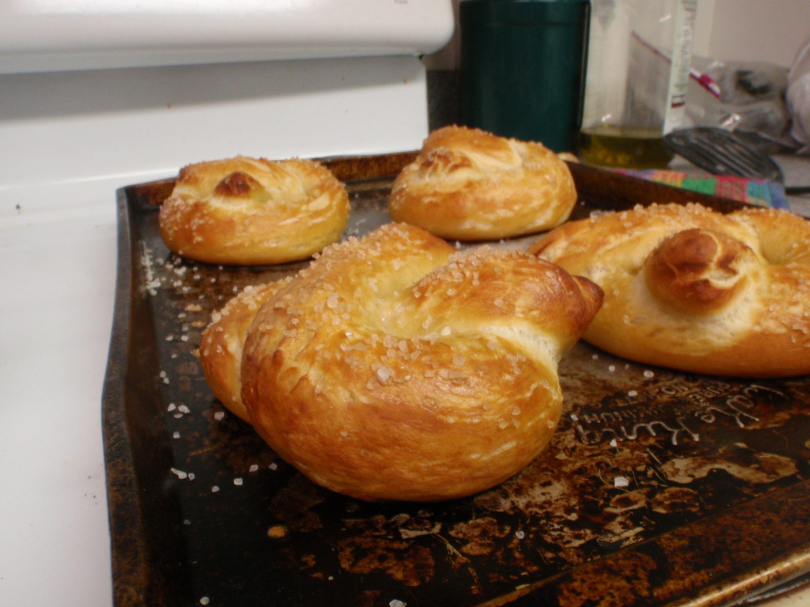 That night, Lydia put in a request for pretzels, so I cracked open the laptop and found the...