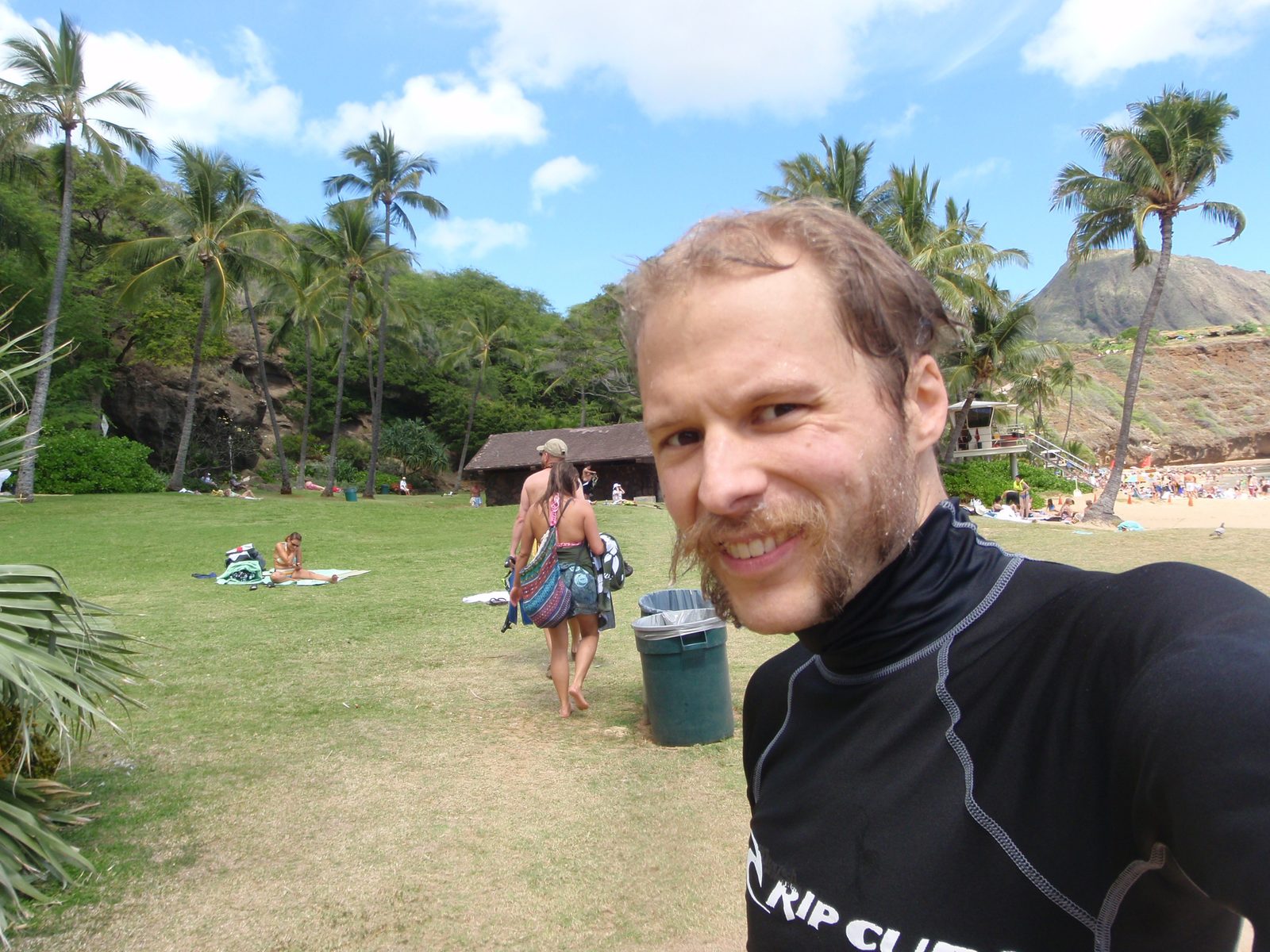 Self portrait after snorkeling.