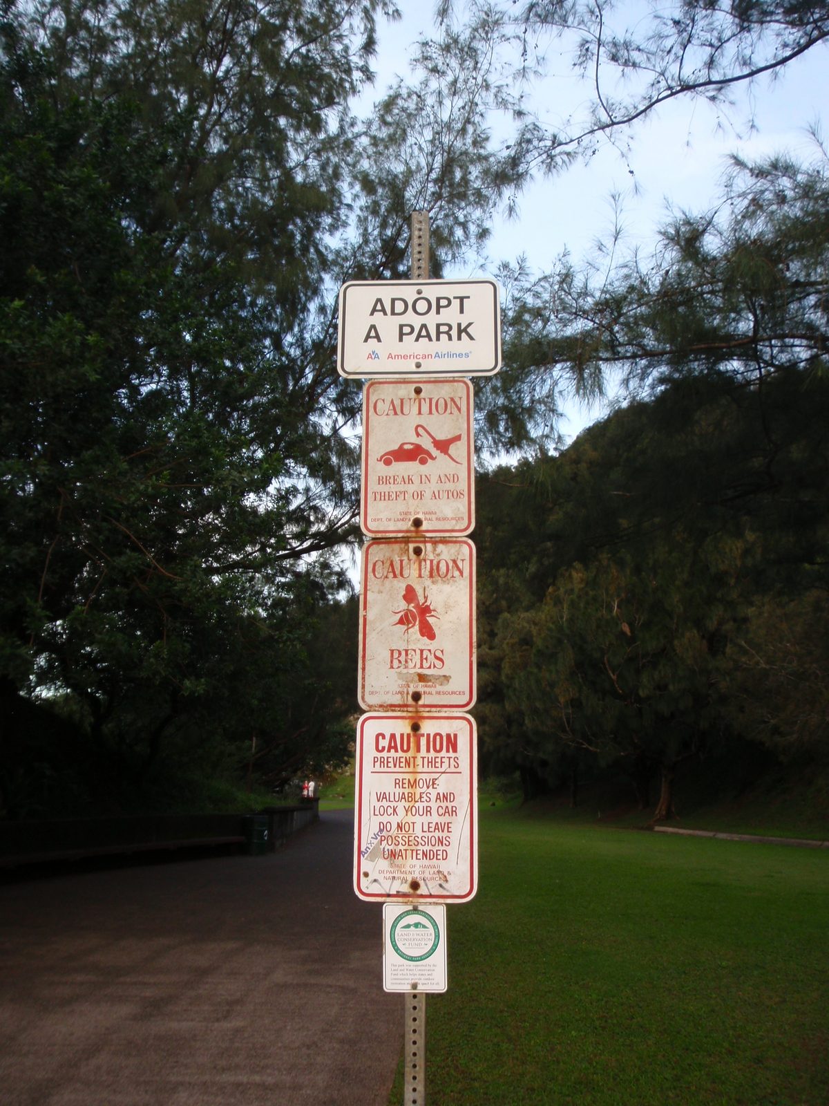 That evening, Lydia and I went to the Pali Lookout in the center of the island.  Initially, we...