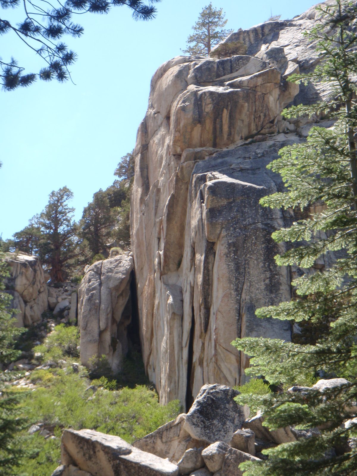 100+ feet of vertical, diamond hard granite.