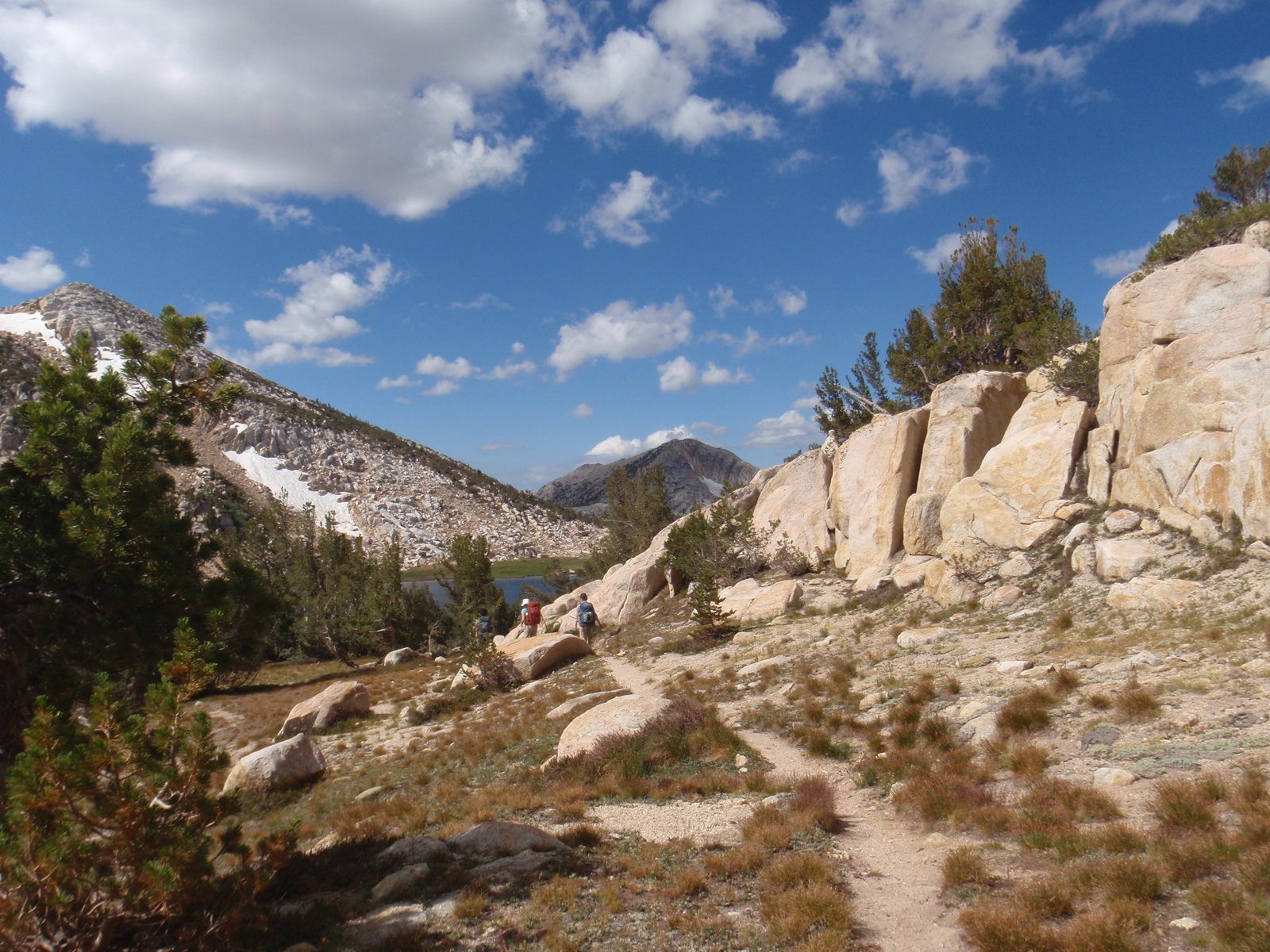 Heading down to Snow Lake.