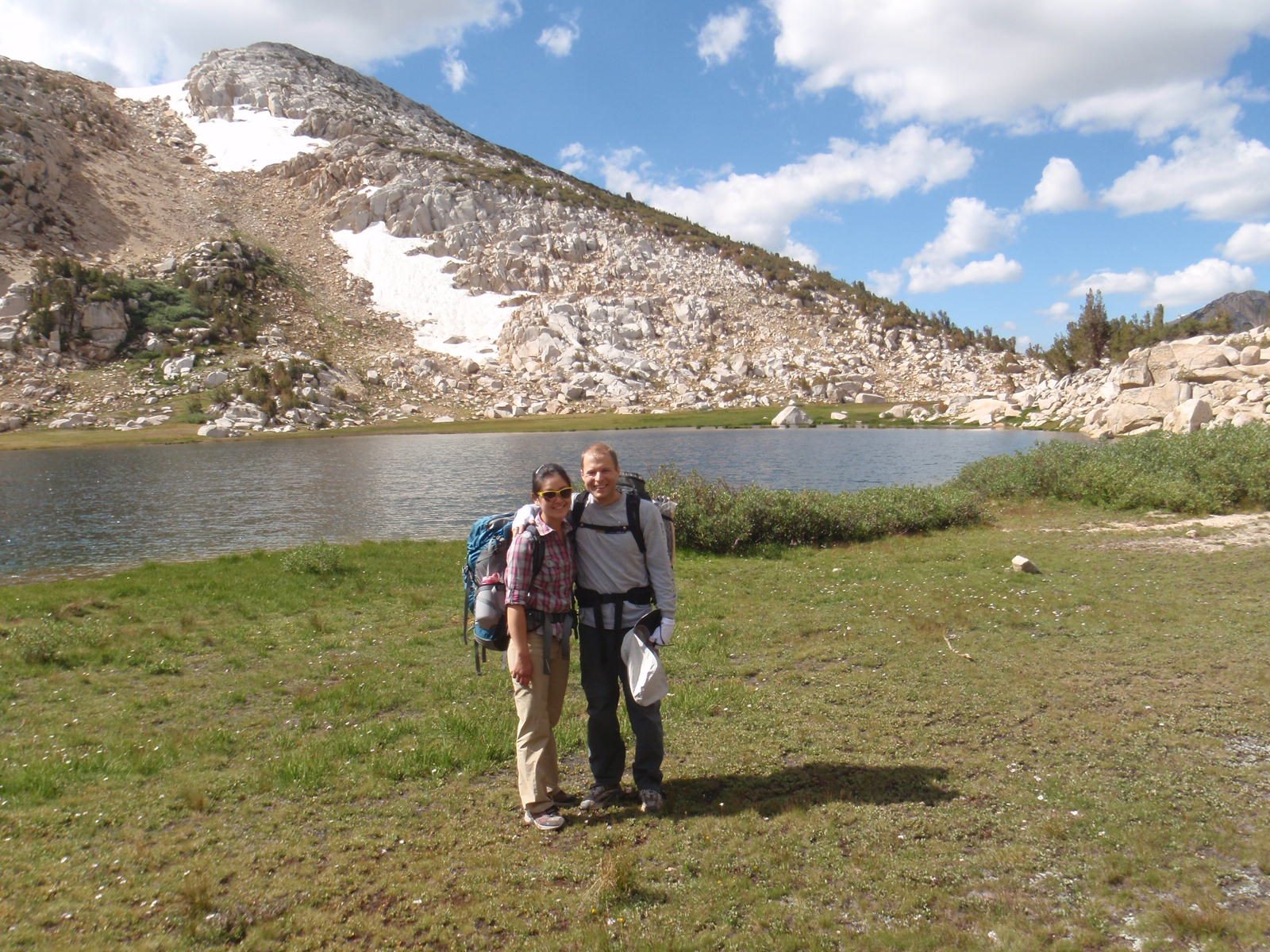 Monica and John at Snow Lake, Hoover Wilderness.