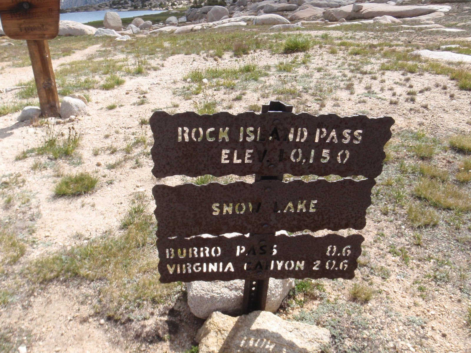 At the pass, and entrance into Yosemite National Park.
