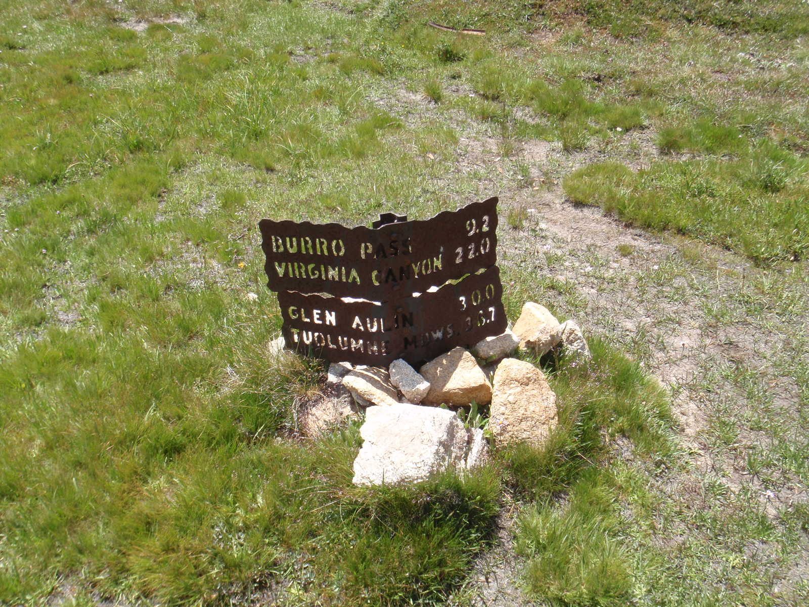 Look! Only 35 miles to Tuolumne Meadows. 