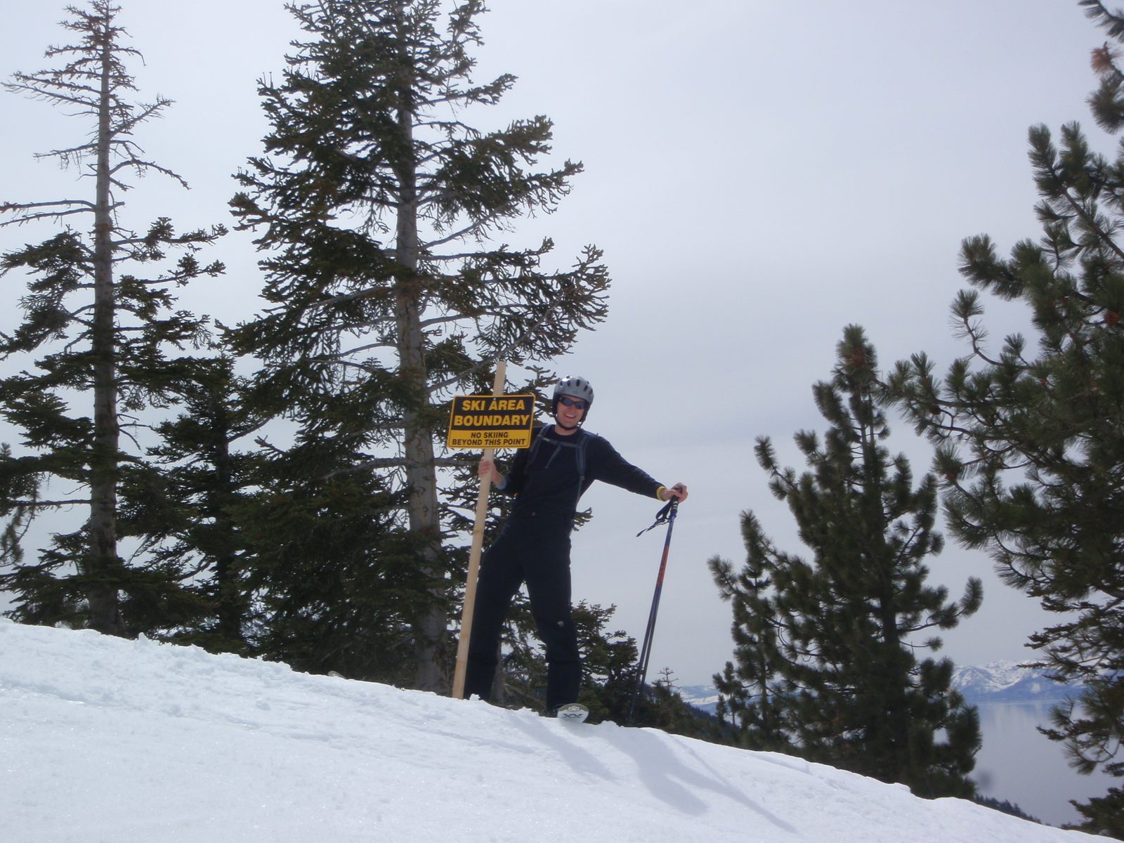 Matthew challenging authority at Diamond Peak.