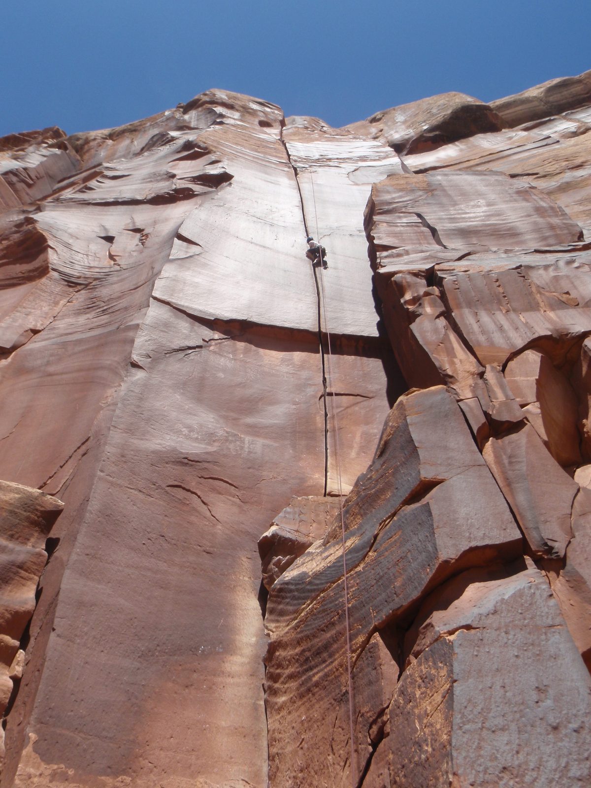 Clearly visible from the road, it beckons and begs to be climbed. 