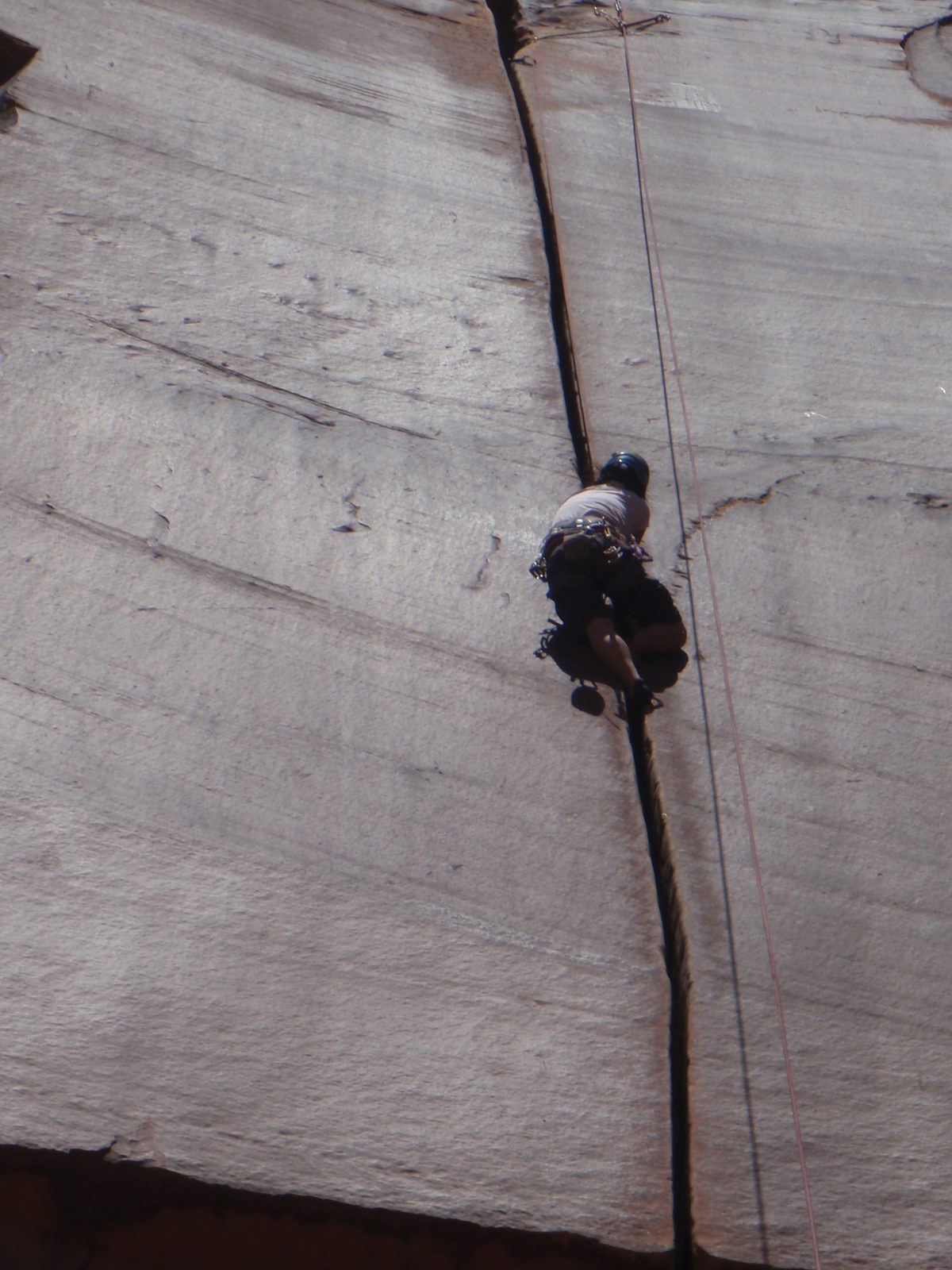 Closeup of Monica. The challenge of this crack is its size... larger than most hands. Originally...