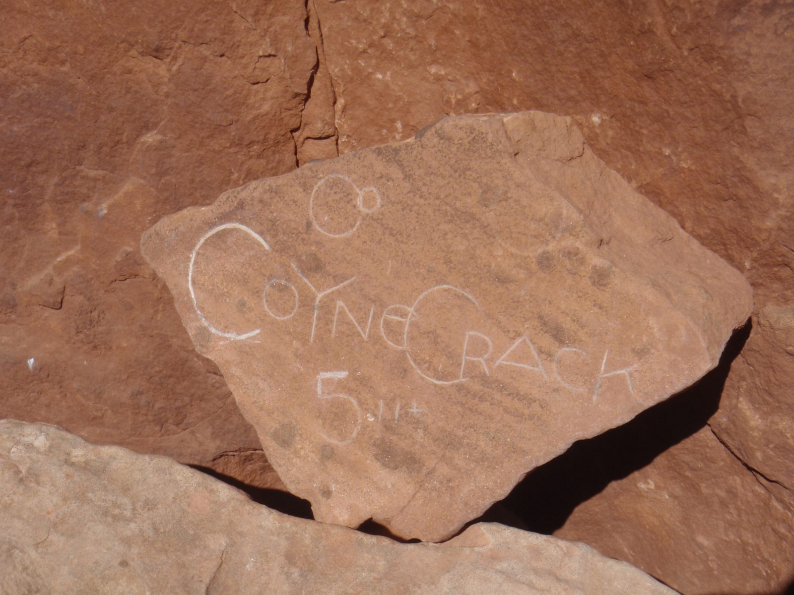 Coyne Crack, which looked like a lot of fun but we were baking and headed for shade at this point.
