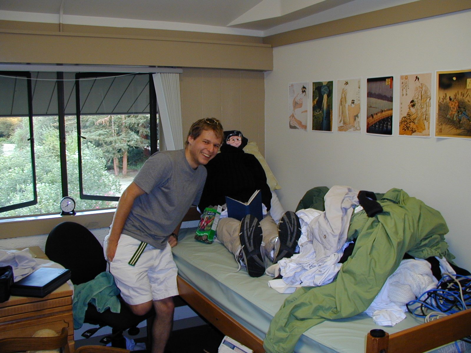 John and his surrogate roommate.