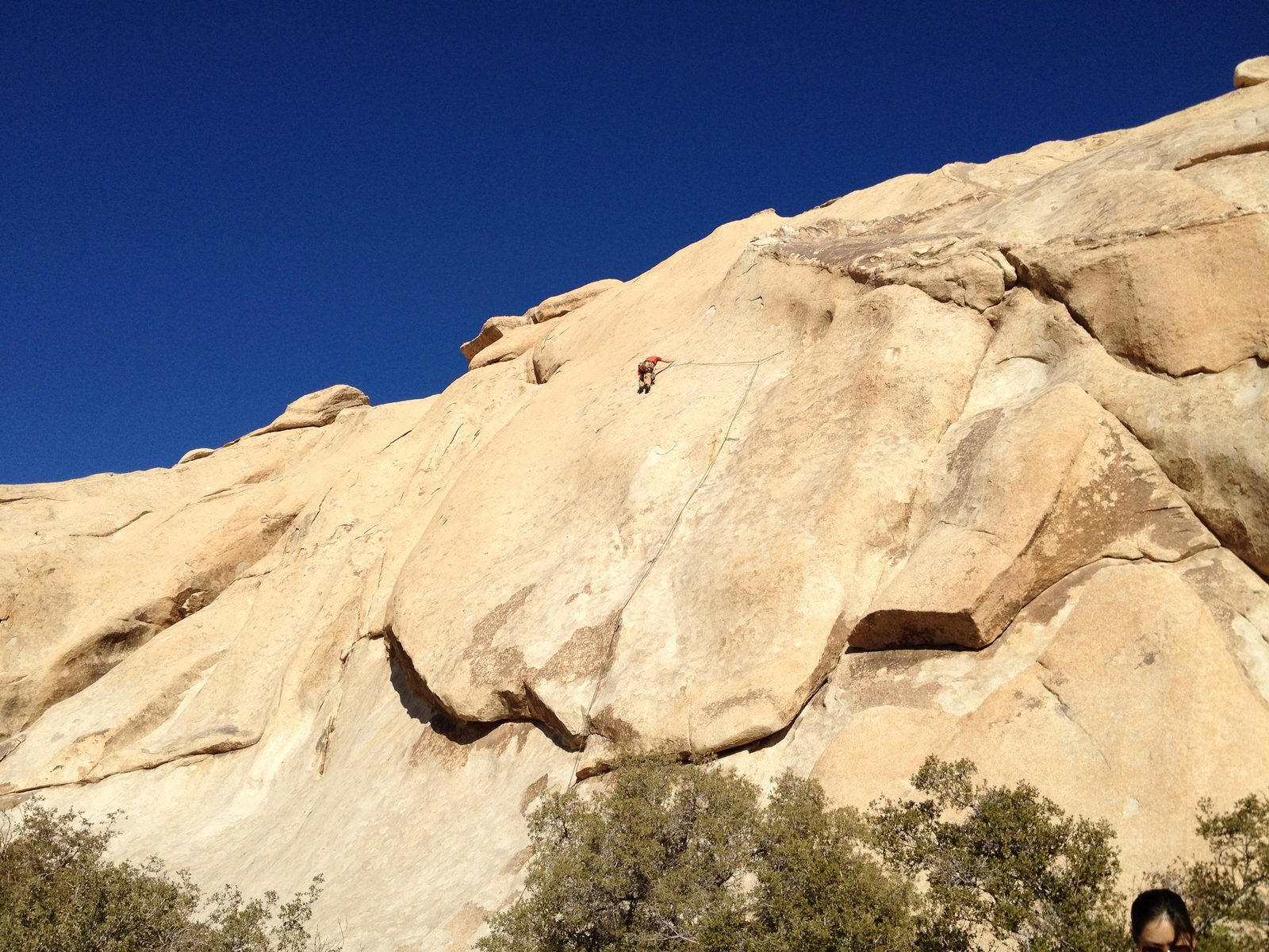 Matthias boldly leading "An Eye for an Eye and a Route for a Route" (5.10b), an unsteady,...