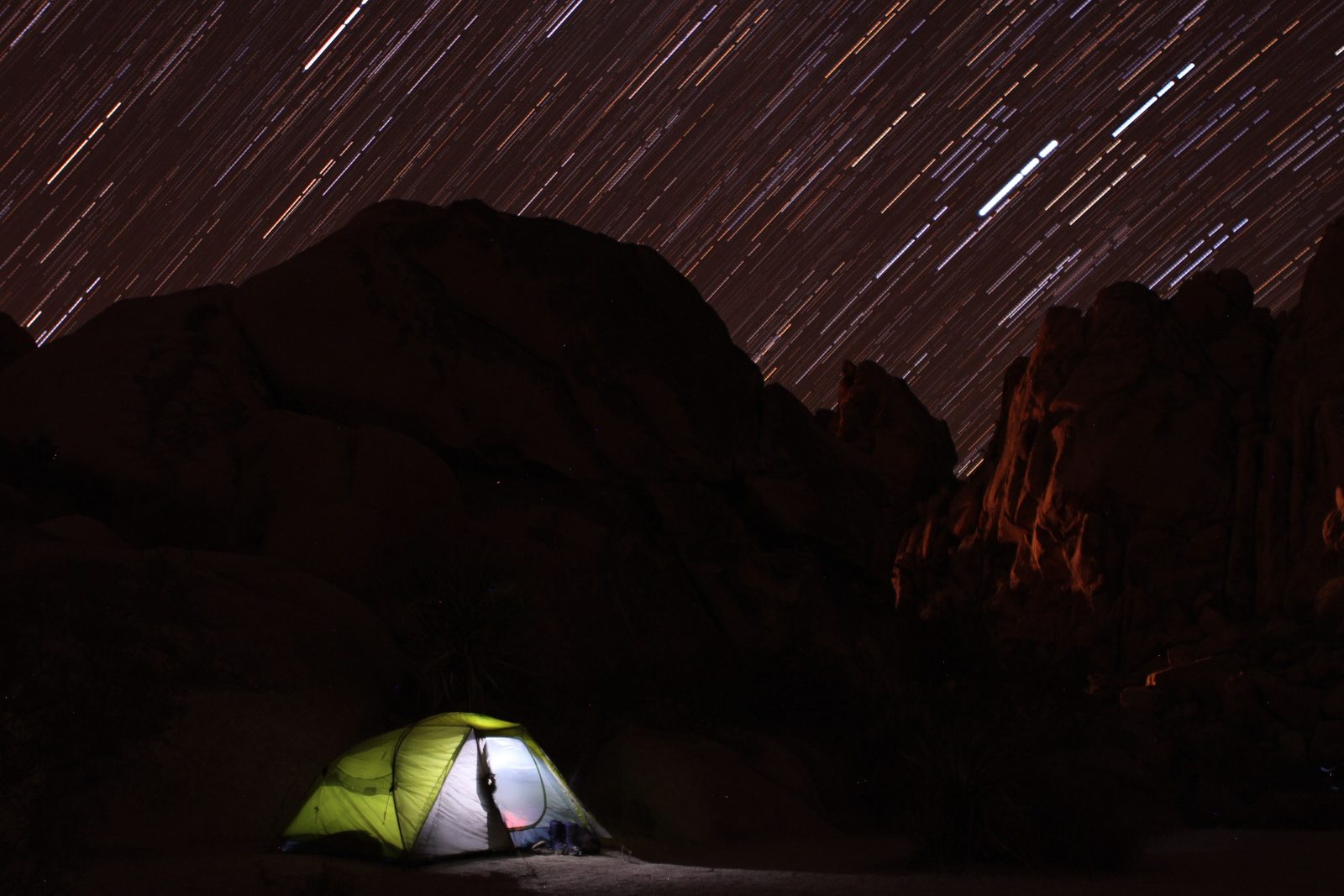 Our tent, between 11pm and 12pm on Thanksgiving Night. A few people wandered in and out of the...