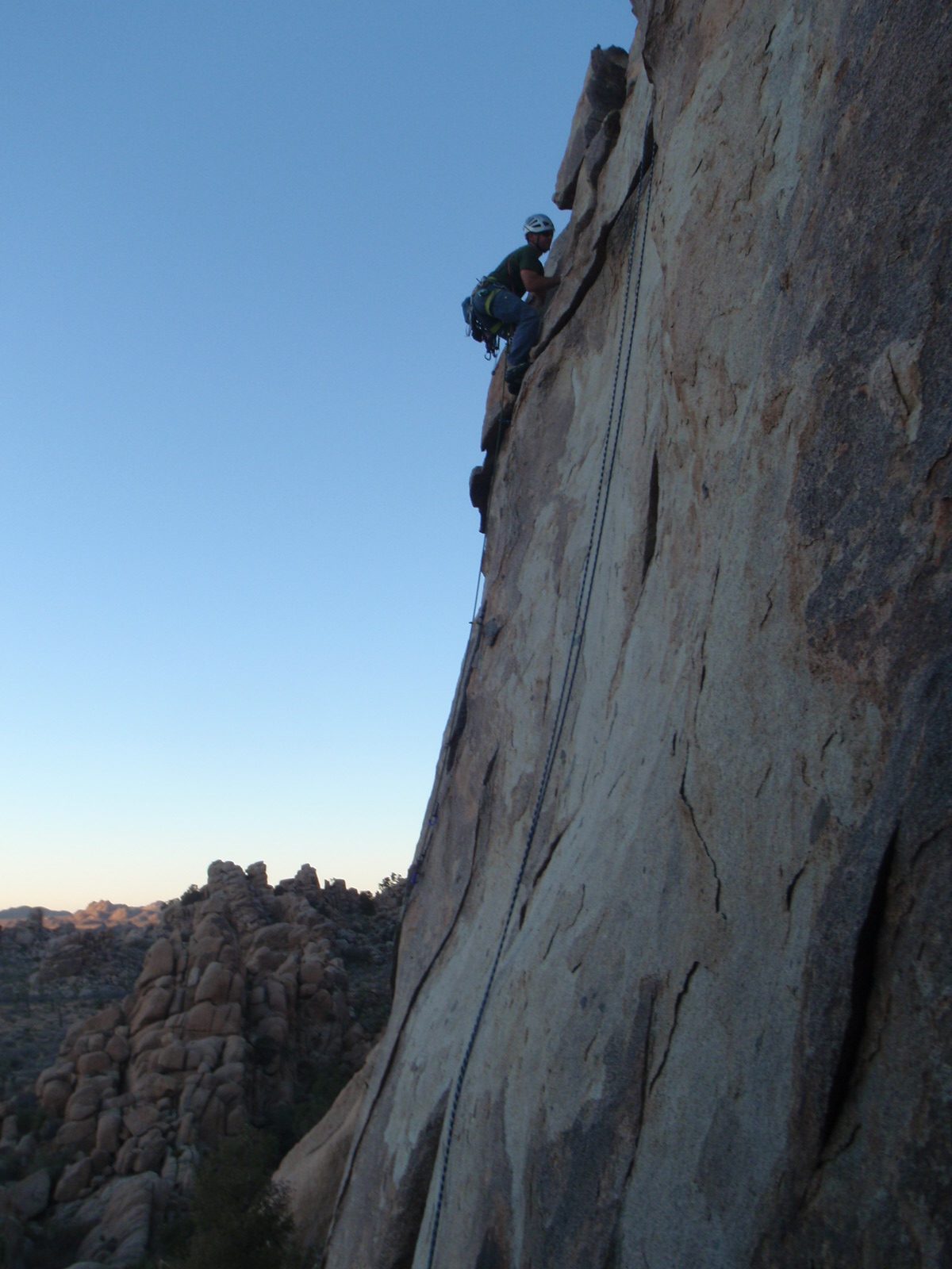 Pulling one of the last moves before dark.