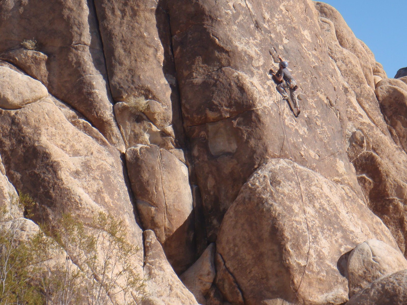 Rob leading Driving Limitations (5.8) at Indian Cove.