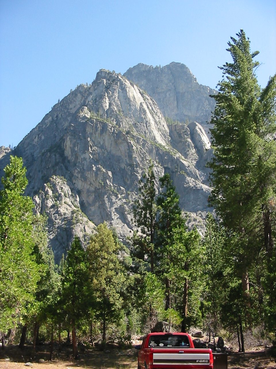 So, I think there's a foot trail more-or-less straight up that.  6,000 ft up in only a few...